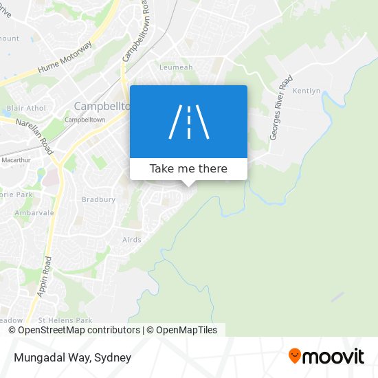 Mungadal Way map