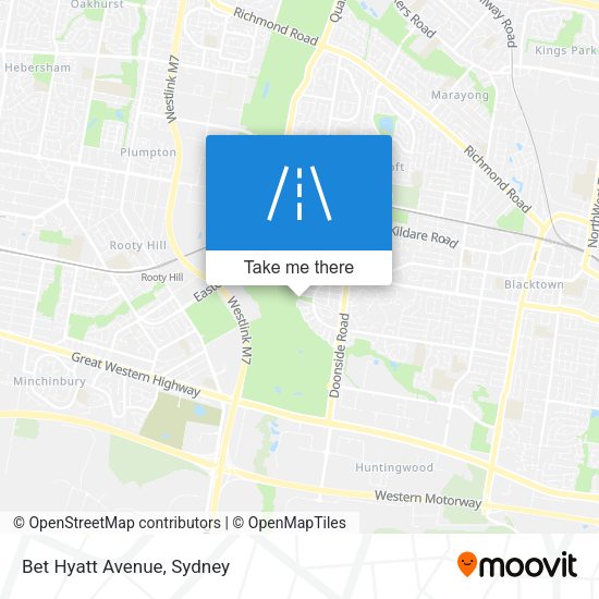 Bet Hyatt Avenue map