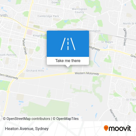 Heaton Avenue map