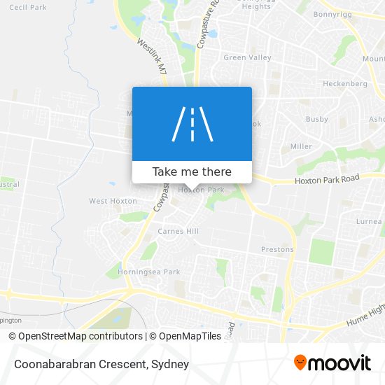 Mapa Coonabarabran Crescent