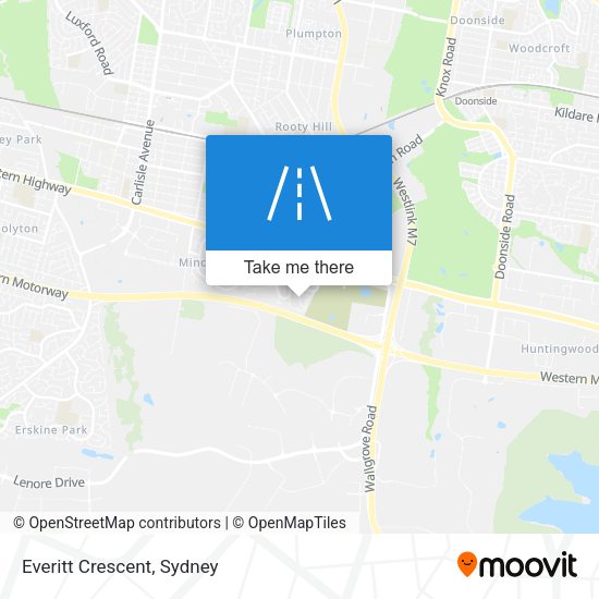 Everitt Crescent map