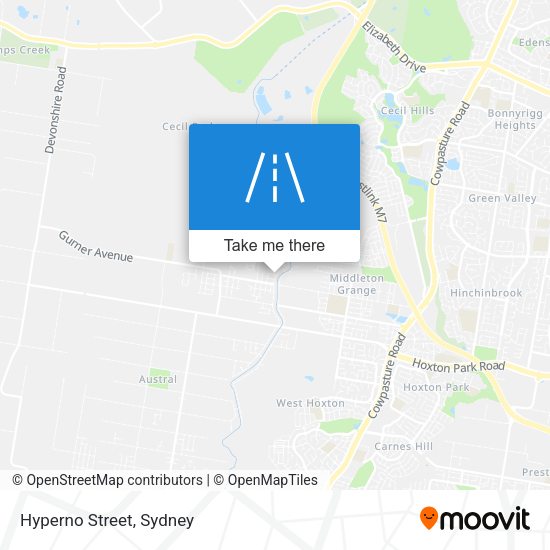 Hyperno Street map