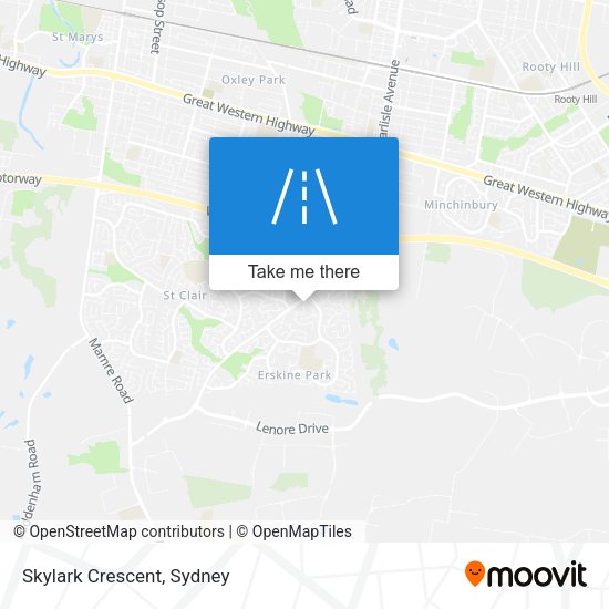 Skylark Crescent map