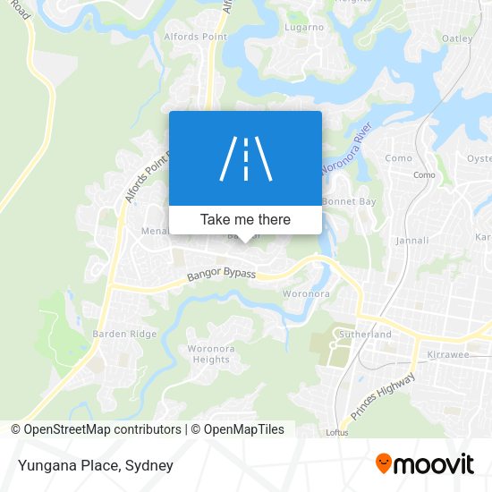 Yungana Place map