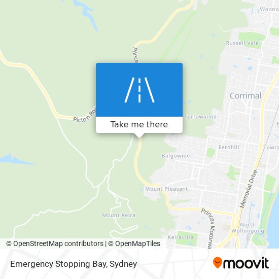 Emergency Stopping Bay map