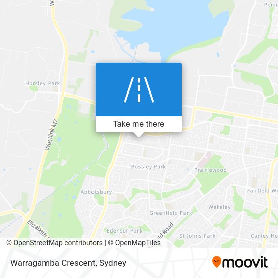 Warragamba Crescent map