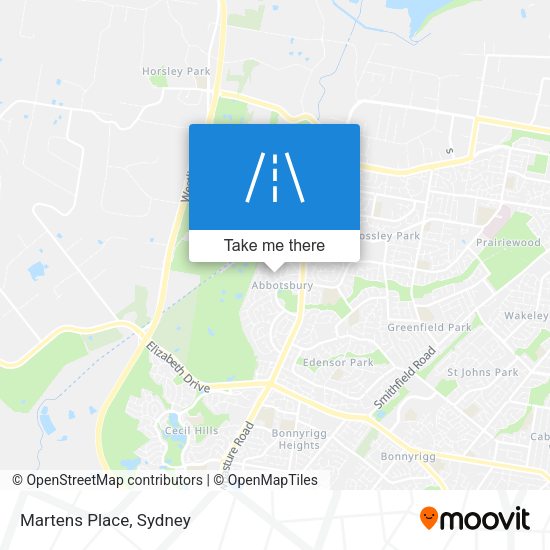 Martens Place map
