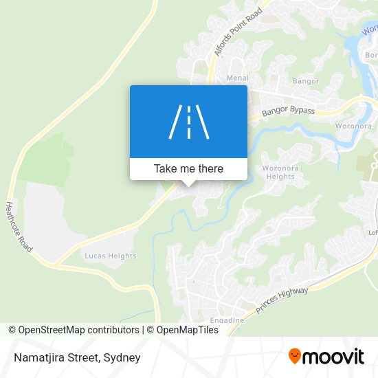 Namatjira Street map
