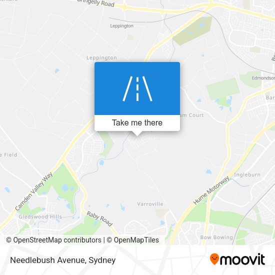 Needlebush Avenue map