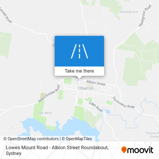 Lowes Mount Road - Albion Street Roundabout map