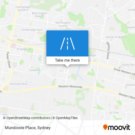 Mundowie Place map