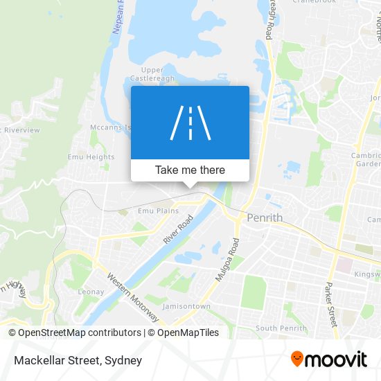 Mapa Mackellar Street