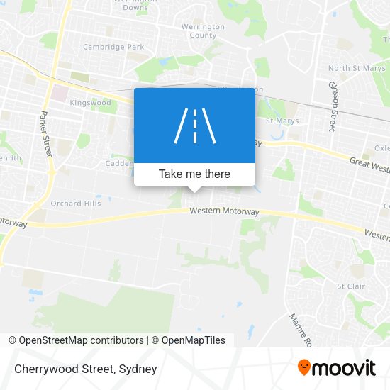 Cherrywood Street map