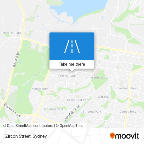 Zircon Street map