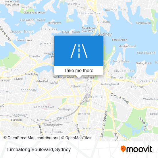 Tumbalong Boulevard map