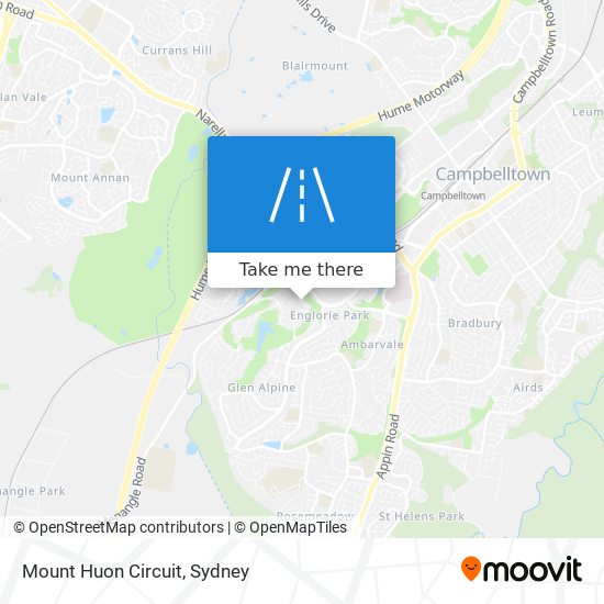 Mount Huon Circuit map