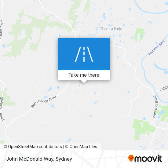 John McDonald Way map