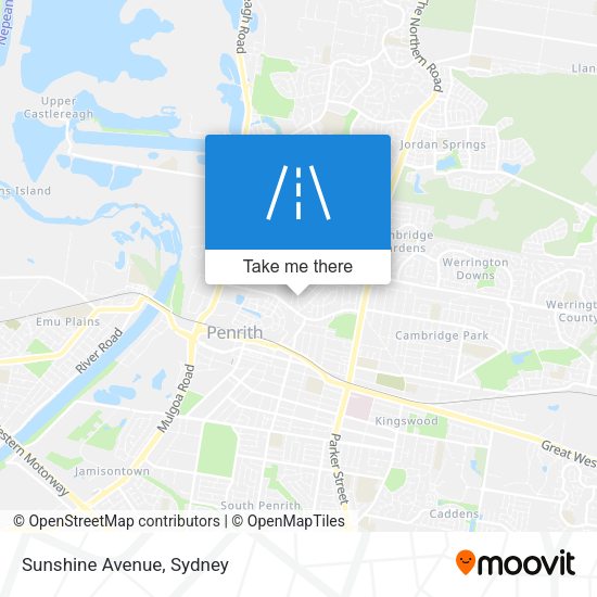 Sunshine Avenue map