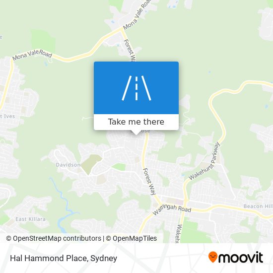 Hal Hammond Place map