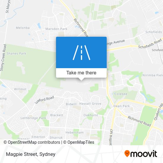 Magpie Street map