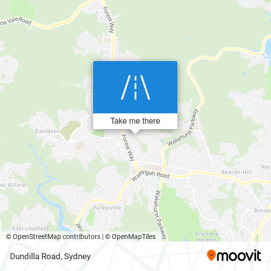 Mapa Dundilla Road