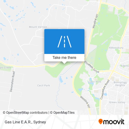 Gas Line E.A.R. map