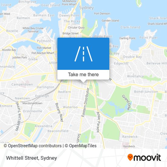 Whittell Street map