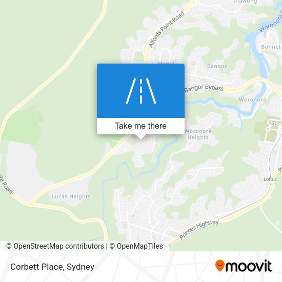 Corbett Place map
