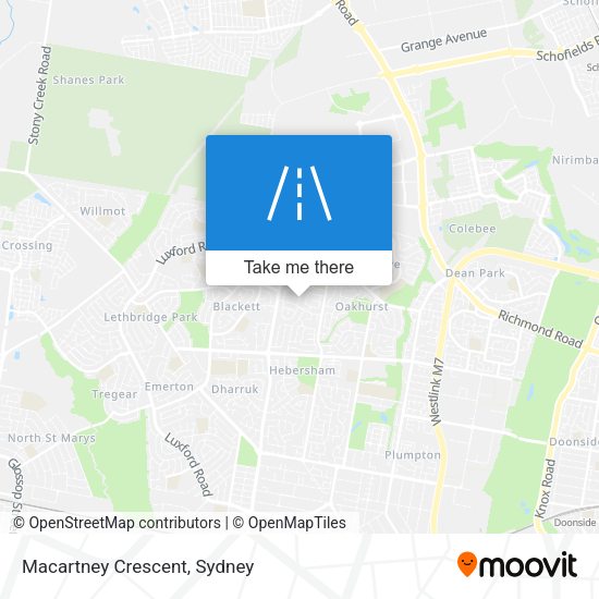 Macartney Crescent map