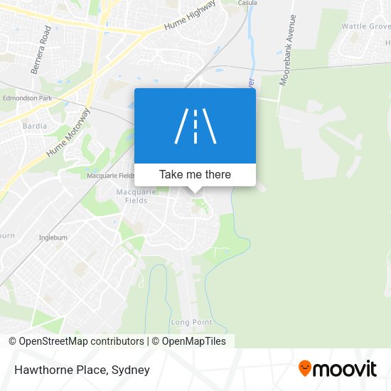 Hawthorne Place map