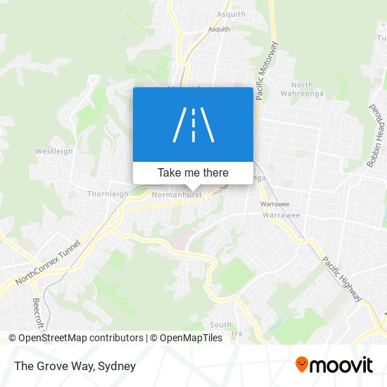 The Grove Way map