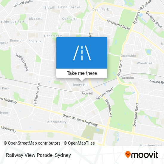 Railway View Parade map