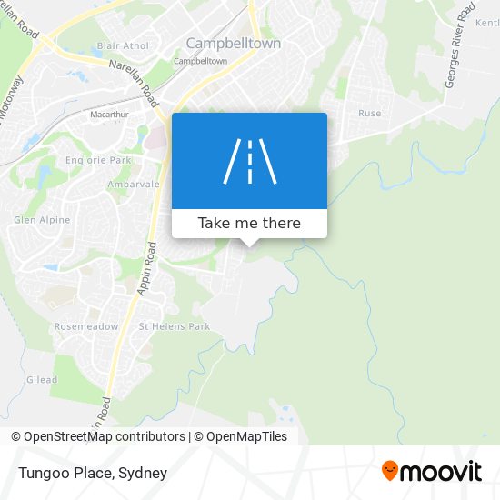 Tungoo Place map