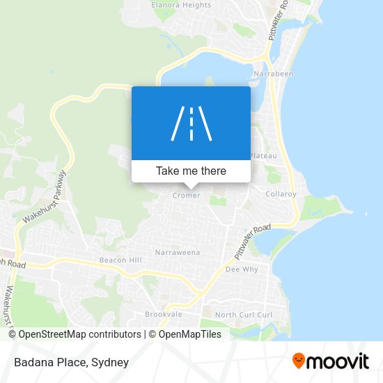 Badana Place map