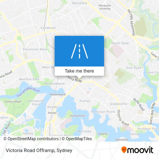 Victoria Road Offramp map