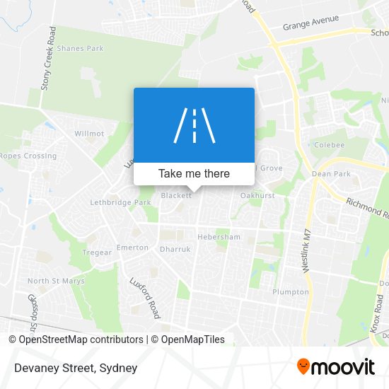 Devaney Street map