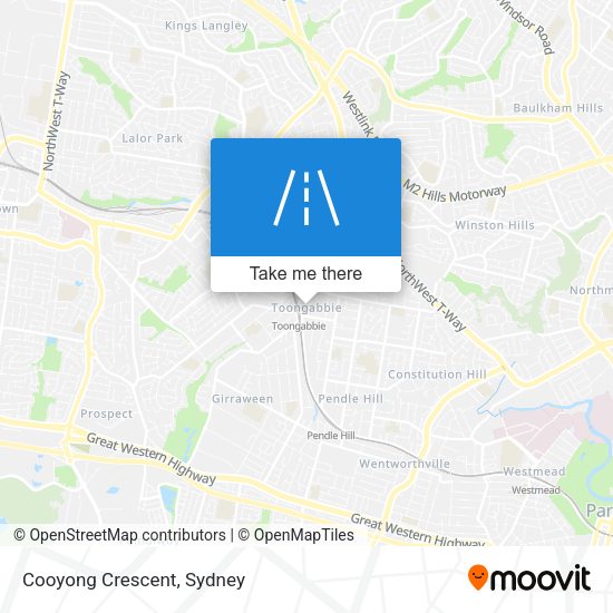 Cooyong Crescent map