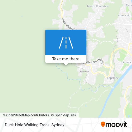 Mapa Duck Hole Walking Track