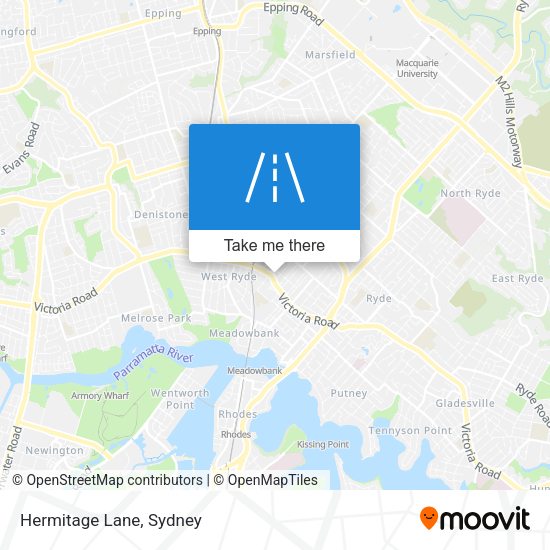 Hermitage Lane map