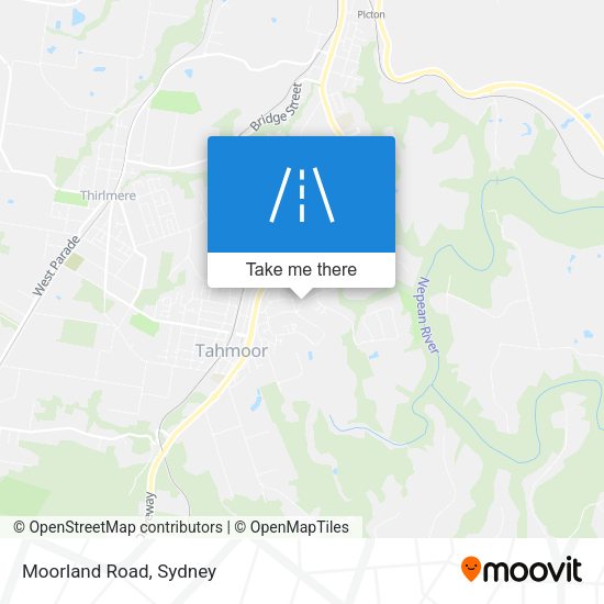 Moorland Road map