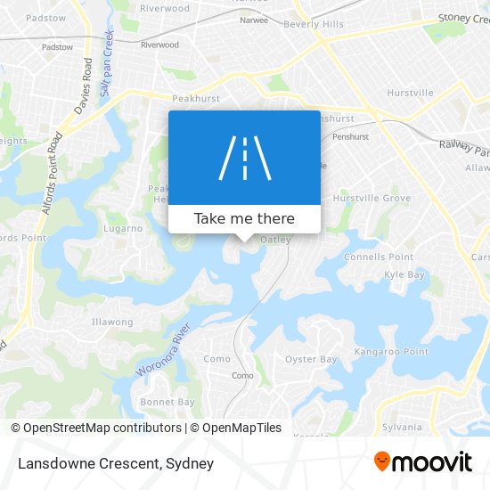 Lansdowne Crescent map