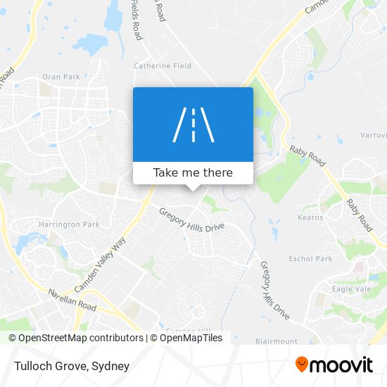 Tulloch Grove map