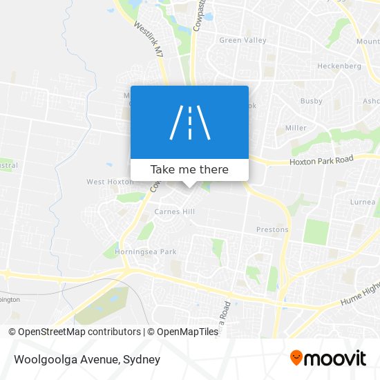 Mapa Woolgoolga Avenue