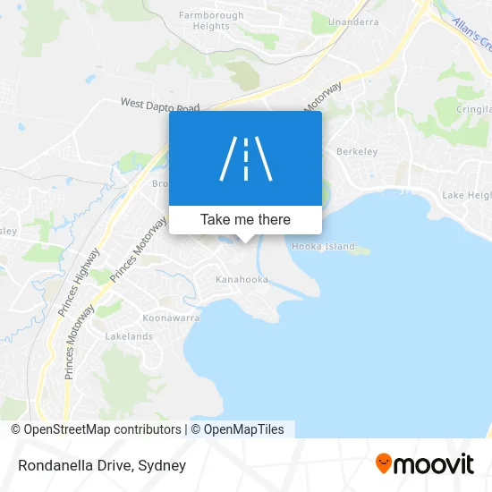 Mapa Rondanella Drive