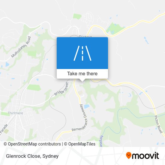 Glenrock Close map