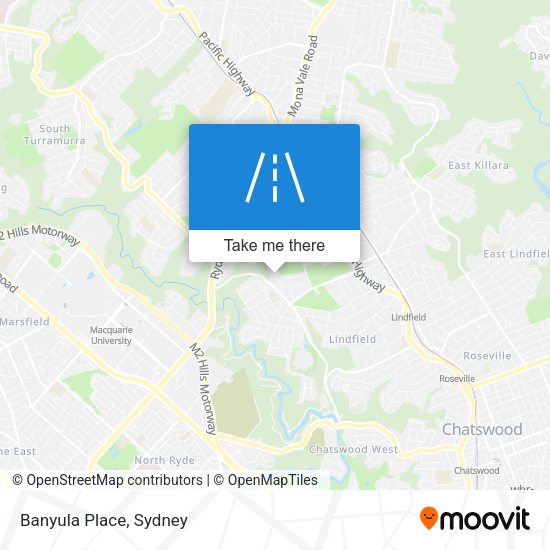 Banyula Place map