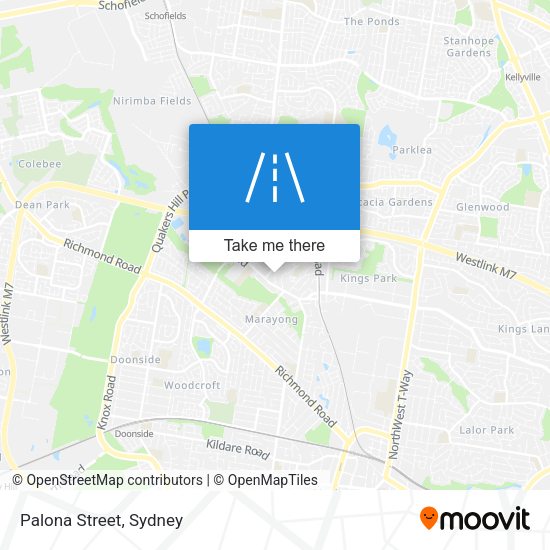 Palona Street map