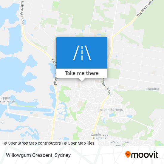 Willowgum Crescent map