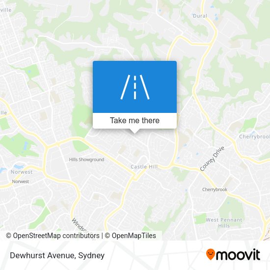 Dewhurst Avenue map