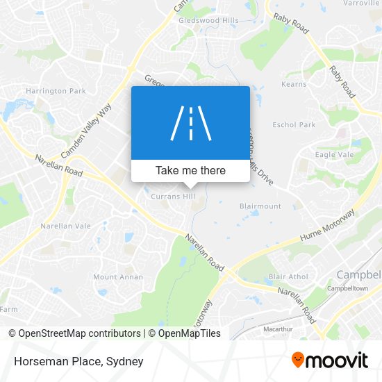 Horseman Place map